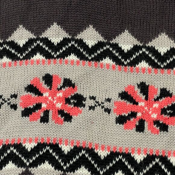 Cold As Ice Winter Sweater Womens S Gray Acrylic Wool Knit Full Zip Holiday - Picture 4 of 11